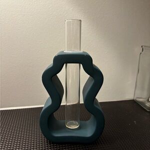Modern Propagation Station (Teal Base with Glass Tube)